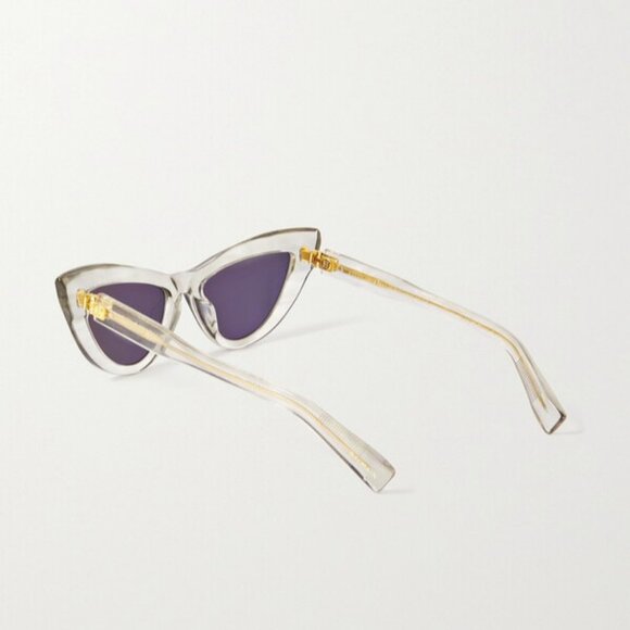 NWT BALMAIN SUNGLASSES WOMEN GREY CAT EYE EYEWEAR BALMAIN NEW - Picture 4 of 5